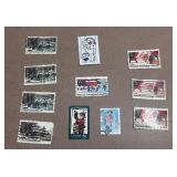 Lot of 15 used VTG Christmas stamps