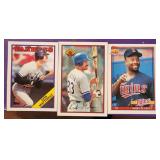 3 Just pulled cards 1988-91 Mattingly Gibson Pucke