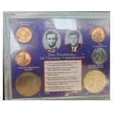 Lincoln & JFK Presidential 1994 Coin Set  40% Silv
