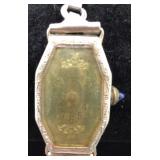 1930s Art Deco Ferronit Watch w/ Blue Cab Crown