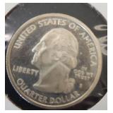 2006 Silver Proof Quarter - North Dakota Bison