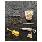 Guitar & Novelty Pin Lot