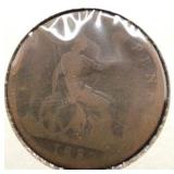 1883 Queen Victoria Great Britain Large Penny Coin