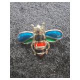 Colorful Enamel Bee Bug Brooch