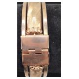 Heavy Gold-Filled Vintage Buckle Bangle 35g