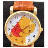 Vintage Disney Timex Pooh Watch Leather Strap
