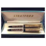 Stratford Gold Filled Pen Set in Case
