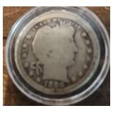 1908 Barber Quarter ï¿½ 90% Silver Early Issue