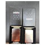 2 Zippo 207 Street Chrome Lighter in Box