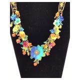 Colleen Toland Statement Floral Beaded Necklace