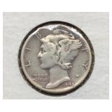 1943 Mercury Silver Dime ï¿½ WWII Era Collectible