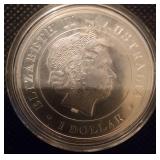 2015 Australia Funnel-Web Spider ï¿½ 1 oz .999