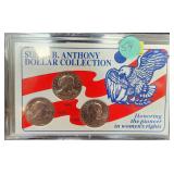 Susan B. Anthony Dollar Set 1979/80/81 Un Case