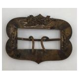 Antique Brass Buckle w/ Bird & Bow Motif