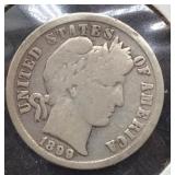 1899 Barber Dime ï¿½ Vintage 19th-Century Coin