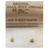 Landstromï¿½s Black Hills Gold Leaf Earrings