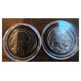 1935 & 1937 Buffalo Nickel Pair - 5 Cent Coins