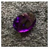 4.40 Ct Faceted Oval Loose Amethyst Gemstone