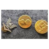 U.S. Army Collar Pins + Air Corps Service Insignia