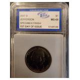 2007-D Jefferson $1 MS-69 IGS Slabbed