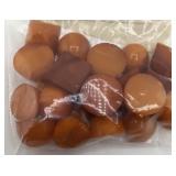 Lot of Cloudy Amber Cabs ï¿½ 117ct, 22 Pieces