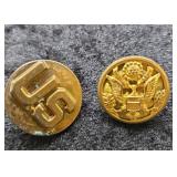 Pair of Vintage U.S. Army Collar Pins