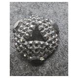 Black Rhinestone Triangle Brooch