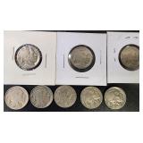 8 Buffalo Nickels Lot ï¿½ 1920sï¿½30s