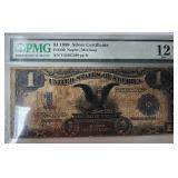 1899 $1 Black Eagle PMG 12 Silver Cert
