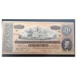 1864 CSA $20 Confederate Richmond Note