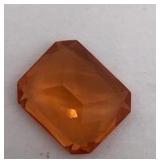 5.80 CT Emerald-Cut Fiery Orange Topaz Gemstone