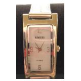 Rumours Rectangular Watch w/ Rainbow Mesh Band