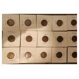 15 Antique & VTG Wheat Pennies