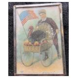 Vintage Thanksgiving Greetings Pin Badge