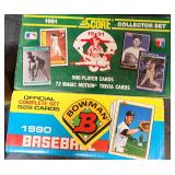 1990 Bowman Opened MLB Set & 91 Score Sealed Set