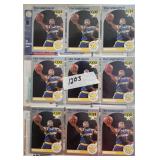 12 Unsearched VTG NBA Binder Pages 100+Cards