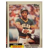 Lot Of 13 70s-80s Ricky Henderson Cards