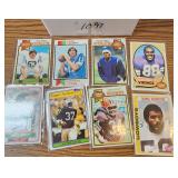 Box Full Unsearched 1970s NFL Cards Many Stars