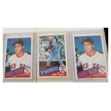 3 1985 Topps RCS Clemons & Puckett