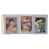 4 1985 Wade Boggs RCS Topps/Fleer/Donruss