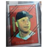 Lot of 5 1996 Topps Mickey Mantle Throwback Cards