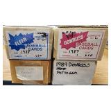 4 MLB Sets 1987/88/89 Topps, Fleer, Donruss