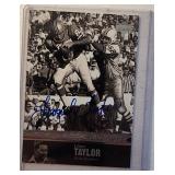 1997 UD Legends Auto Card Lionel Taylor