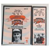 Opening Night Ticket Stubs &:More Paul Brown Stadi