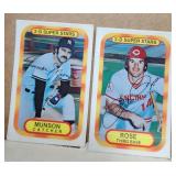 Two 1977 Kelloggs Pete Rose & Thurman Munson Cards