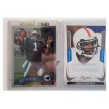 Two 2011 Cam Newton Rookie Cards