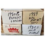 4 Sleeves 2 sets 89 NFL Proset 89 Fleer MLB & 2 Mi