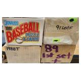 4 MLB Sets 88 & 89 Topps 91 Donruss & Leaf