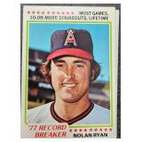 12 70s-80s Nolan Ryan Cards