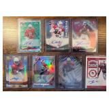 Arizona Cardinals Auto lot of 7- numbered, RC, etc